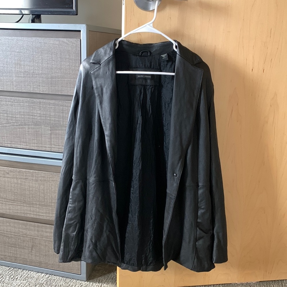 100% leather jacket - blazer style